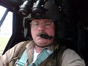 Retired Chinook helicopter pilot Mark S. Morgan continues to work in the field as an Instructor Pilot and Maintenance Examiner on the CH-47F New Equipment Training Team teaching active duty and national guard aircrews how to operate the latest version of the US Army's heavy cargo transporter.