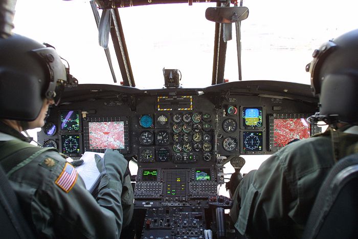 January 19, 2005: The new CH-47F features a modern "glass cockpit" in which computer displays replace traditional "steam gauges" and provide a color map of the helicopter's course. By 2018, all of the Army's Chinooks will use this hardware.