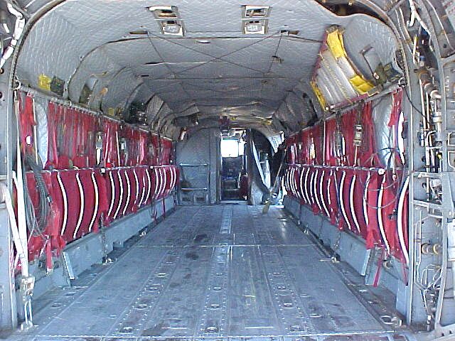 military transport helicopters interior