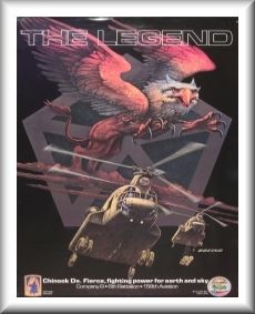 295th Assault Support Helicopter Company (ASHC) D model fielding poster, circa 1988.