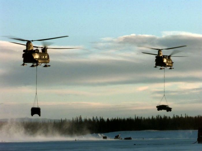 Boeing CH-47D helicopter - Alaska.