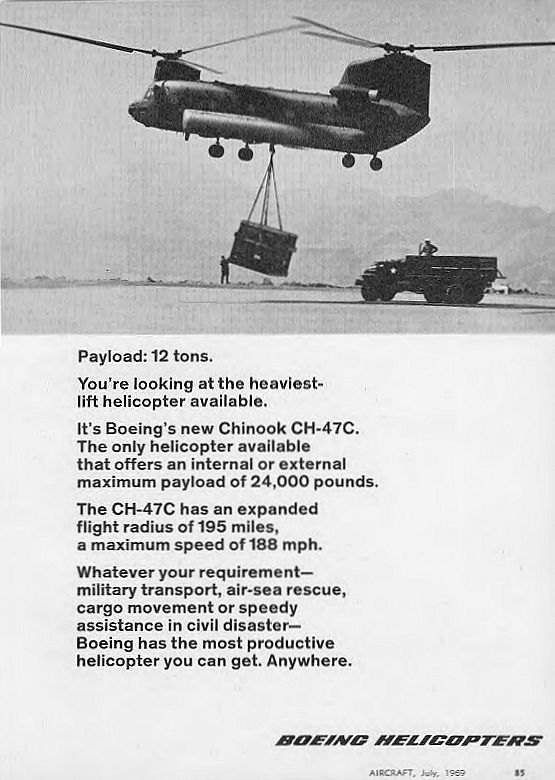 Boeing C model advertisement, July 1969.
