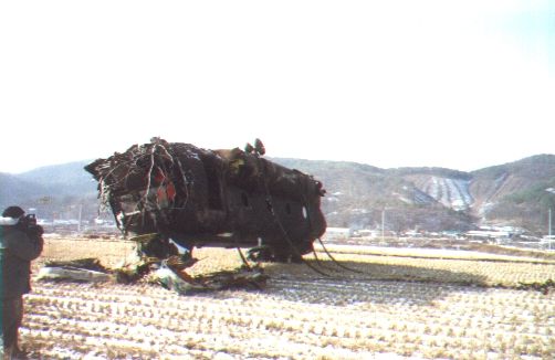 Boeing CH-47D Chinook helicopter 88-00092, a crash in Korea.