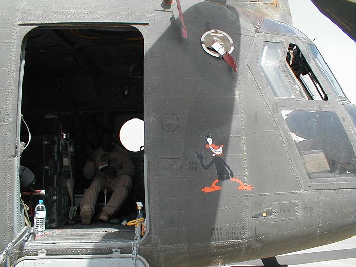 Nose art from 89-00142, a "Big Windy" helicopter in Iraq.