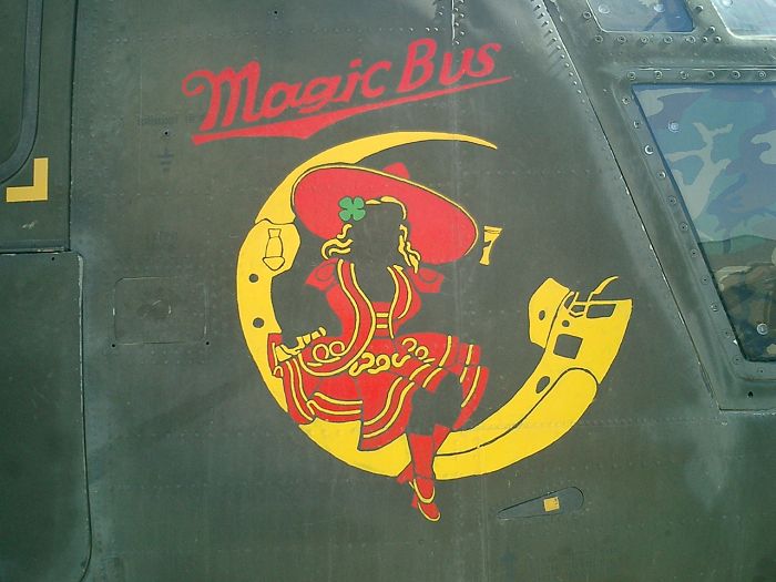 The nose art of 91-00242 in the Iraqi desert during Operation Iraqi Freedom.
