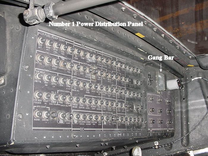 D Model Chinook Number One Power Distribution Panel, circa August 2002.