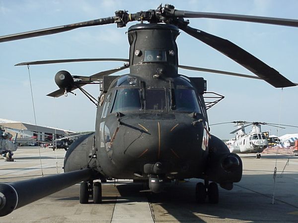 Boeing MH-47E Chinook helicopter, circa 1999.