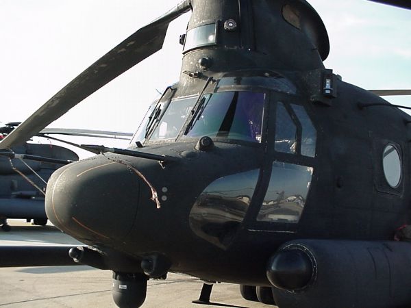 Boeing MH-47E Chinook helicopter, circa 1999.