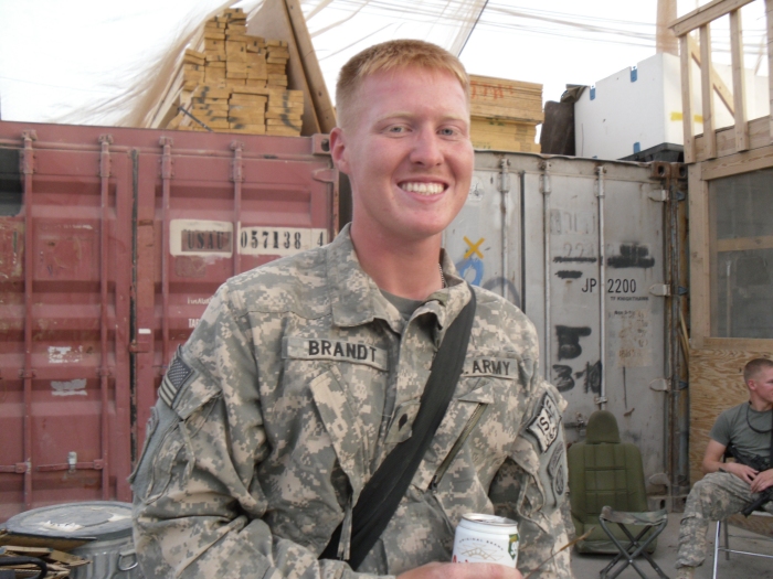 2 September 2009: SPC Jake Brandt, Crew Chief on 04-08717 while deployed to Afghanistan.