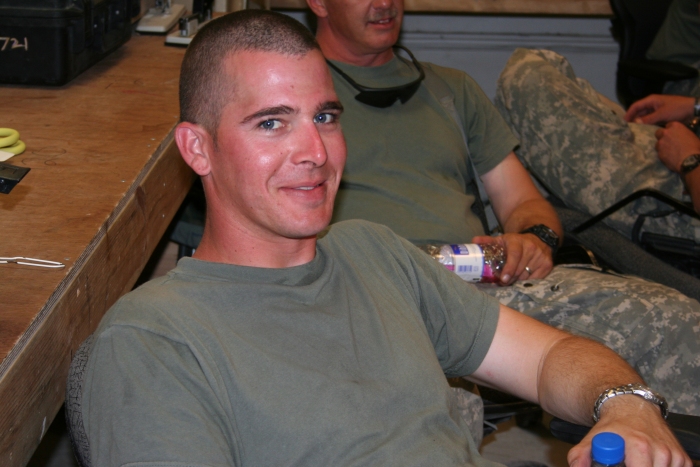 August 2009: SSG Jeremy Porter, Flight Engineer on 04-08717 while deployed to Afghanistan.