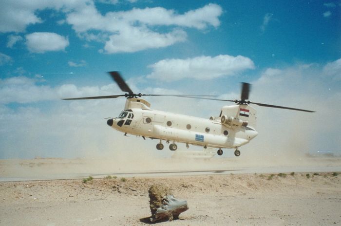 Egyptian CH-47D Chinook, circa 2000.