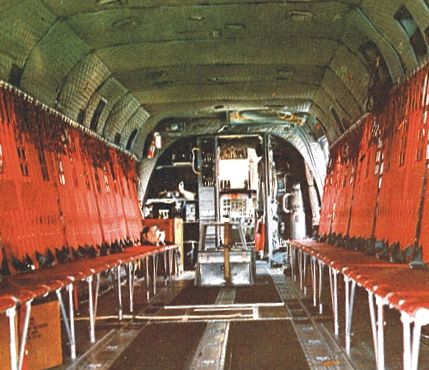 Interior view of Iranian CH-47C.