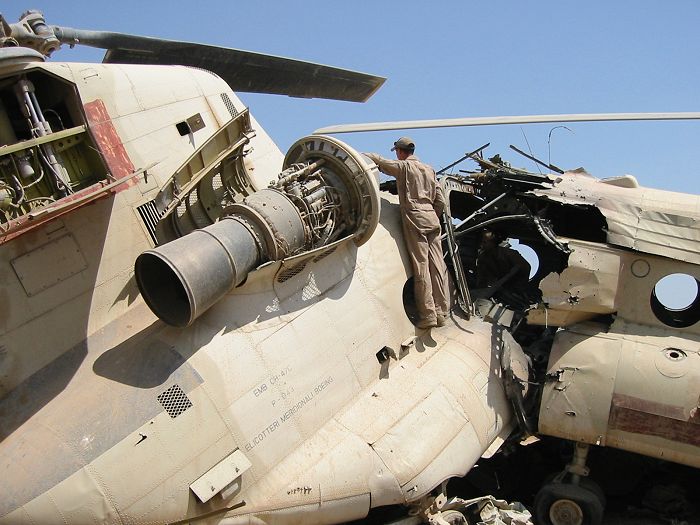 IIAF CH-47C 5-4089 at Al Taji Airfield, Iraq - 4 July 2003.