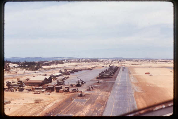 Closer view of 178th ASHC ramp and flight line. (Chu Lai, RVN, undated)