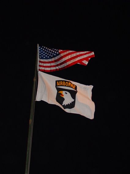 C Company, 7th Battalion, 101st Airborne Division company flag, circa January 2003.