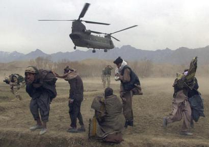 Chinooks provide transport to health care providers in Afghanistan.