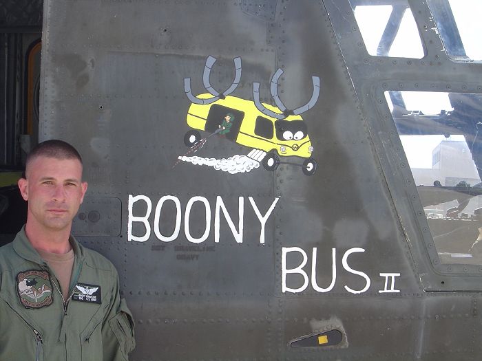 "Boony Bus II" on CH-47D 87-00098. This aircraft was crewed by SSG Brett Graveline.