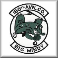 A patch from the 180th Assault Support Helicopter Company (ASHC) - "Big Windy", from their time in Germany, date unknown.
