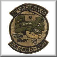 A patch from the 180th Assault Support Helicopter Company (ASHC) - "Big Windy", from their time at Giebelstadt, Germany, date unknown.