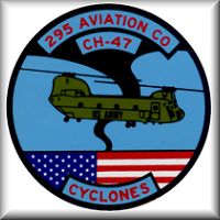 295th Assault Support Helicopter Company (ASHC) aircraft nose decal, circa 1987.