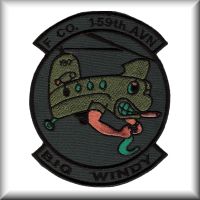 Unit patch from F Company - "Big Windy", 159th Aviation Regiment.