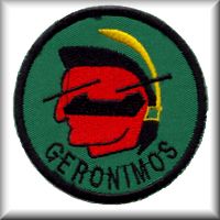 205th Assault Support Helicopter Company (ASHC) - "Geronimos" unit patch. circa 1985.
