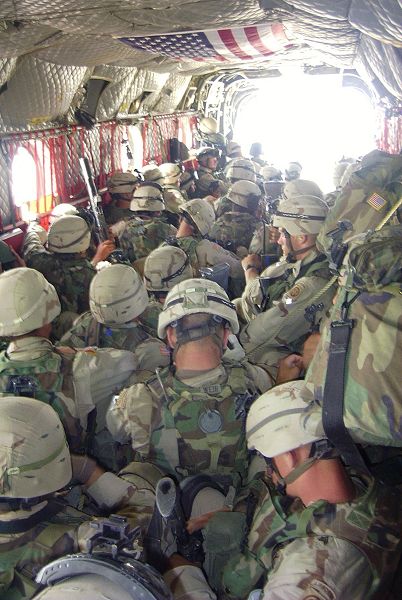Transporting troops during the "War on Terrorism".
