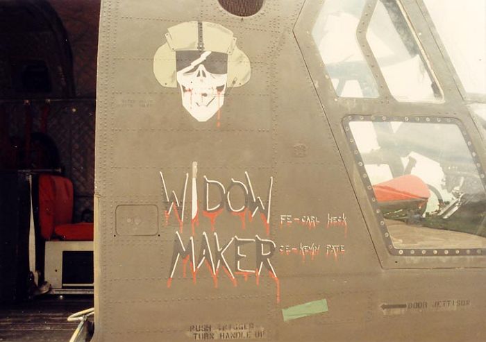 The Nose Art of 71-20955, while in Korea from 1983 to 1986.