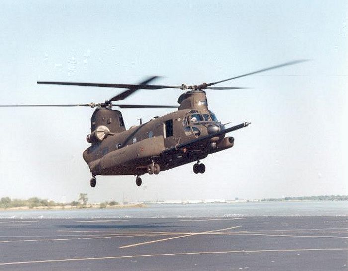 MH-47E model Chinook helicopter.