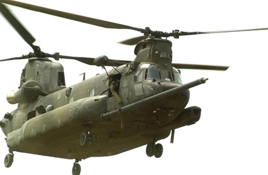 MH-47E Chinook helicopter.
