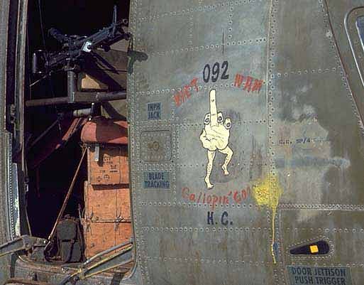 Chinook ? 092's nose art, unknown date.